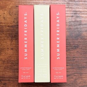 Summer Fridays Lip Butter Balm Set - Red, Cream, Green